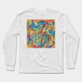 Abstract oil paint Long Sleeve T-Shirt